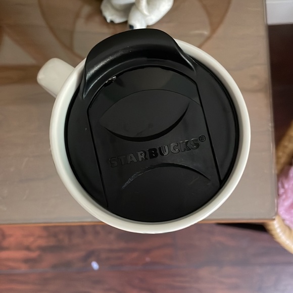 STARBUCKS 2020 Ceramic 15 oz cup/mug Tall Christmas Holiday Lights Ornaments - Picture 3 of 4